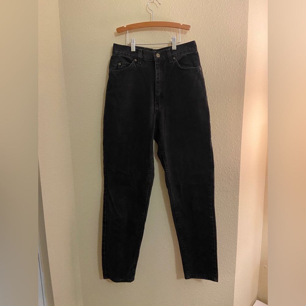 Vintage L.L. Bean Black Raw Denim- Straight Leg